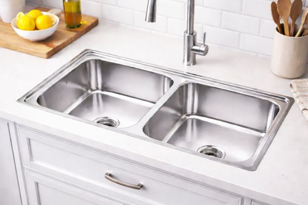 double bowl sink design