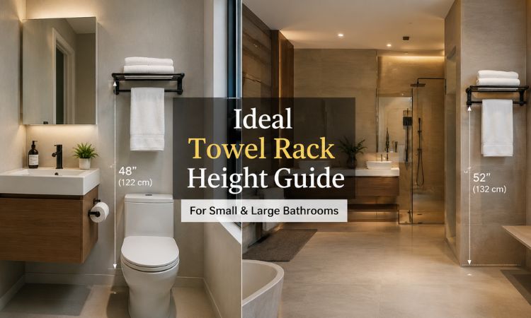 towel rack height